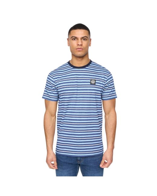 Henleys Blue Henfeed T-Shirt Cotton for men