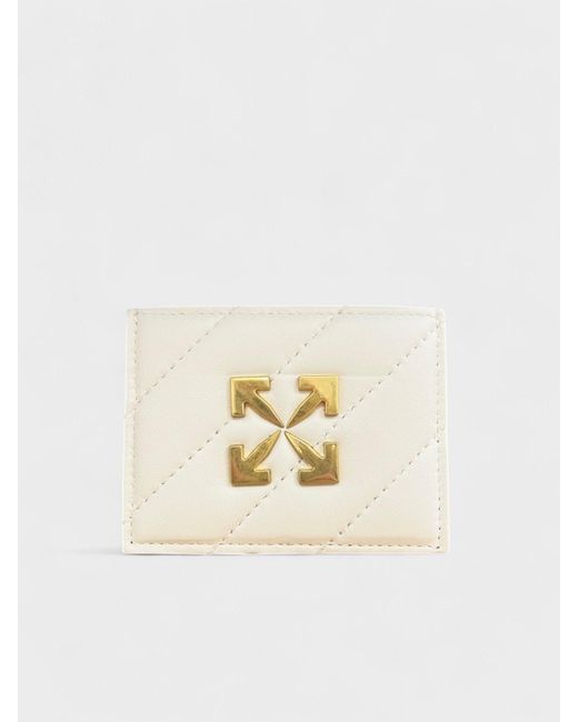 Off-White c/o Virgil Abloh Natural Jackhammer Card Case Cotton