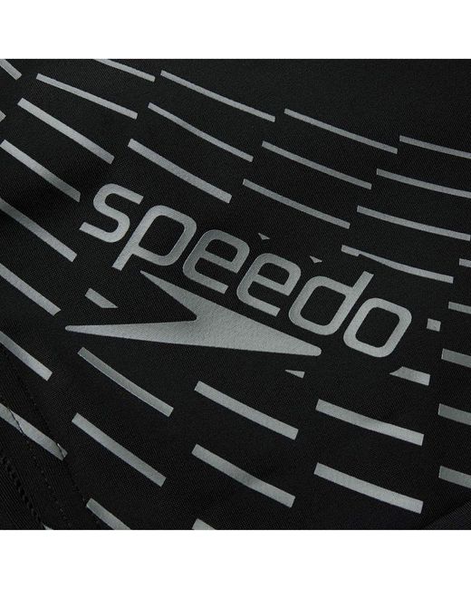 Speedo Black Medley Logo Aquashort for men