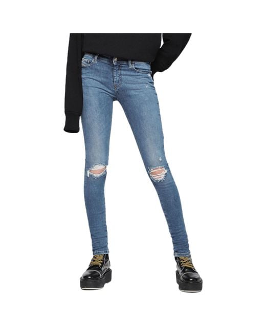 DIESEL Blue Slandy Low Jeans Denim