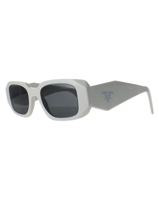 Prada Gray Rectangle Talc Dark Pr17Ws