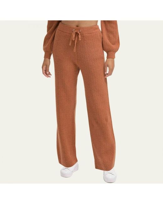 DKNY Brown Cashmere Blend Joggers
