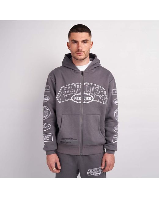 Mercier Purple Compton Zip Up Hoodie for men