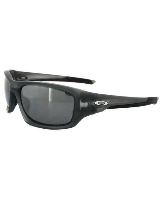 Oakley Black Wrap Smoke Iridium Polarized Sunglasses for men