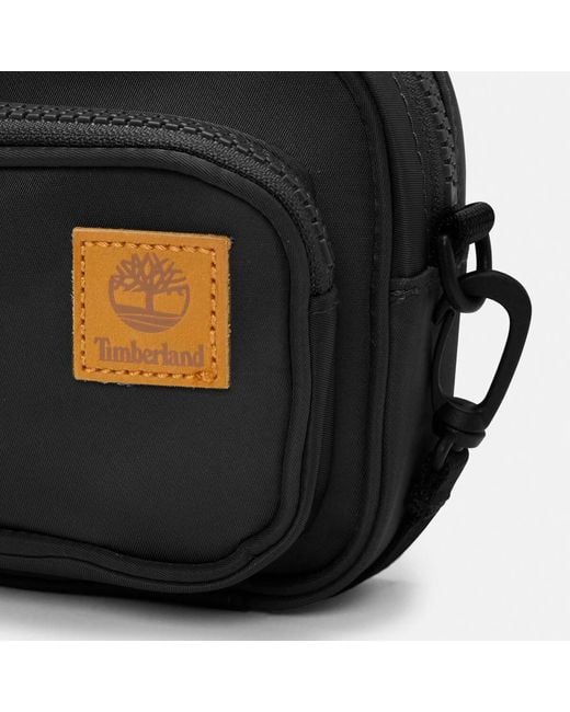 Timberland Black Nylon Camera Bag for men