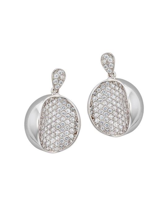 Orphelia Metallic 925 Sterling Drop Earrings