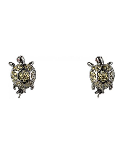 Lancaster Black Jla-Ear-Turtle-3 Ladies Earrings