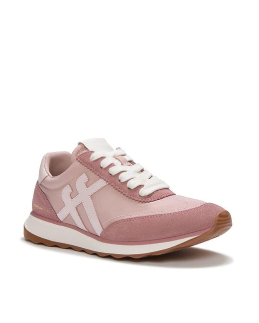 Fitflop Pink X Pantone Retro-Q Suede Rose Trainers