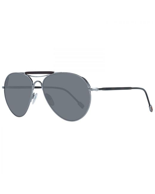 Zegna Metallic Aviator Sunglasses for men