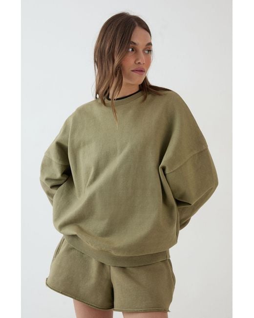 DSGN Studio Green Heavyweight Washed Oversized Sweatshirt