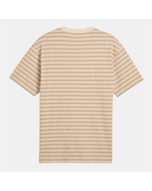 PUMA Natural Dortmund Mmq Striped T Shirt for men