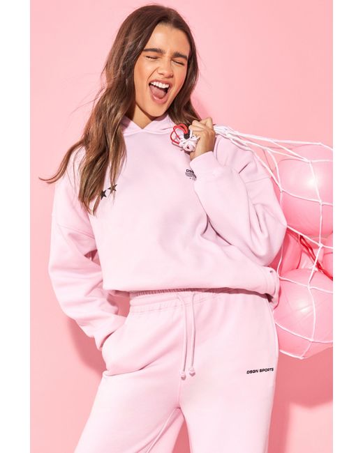 DSGN Studio Pink Sport Oversized Hoodie