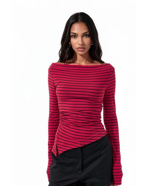 Busem Red Cotton Elastane Blouse