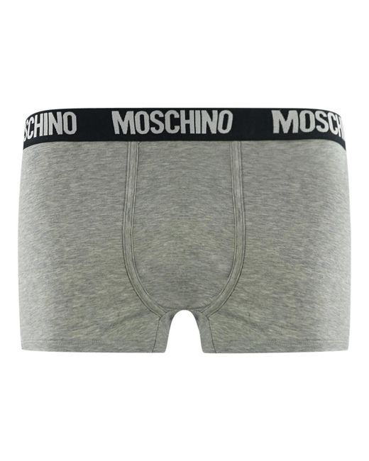 Moschino Gray Boxer Shorts for men