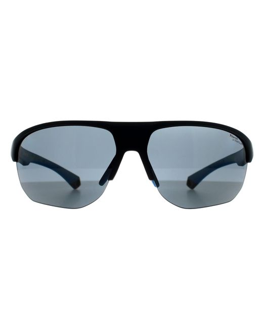 Polaroid Black Rectangle Matte Polarized Pld 7059/S