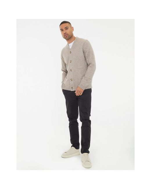 Threadbare Gray Dutch Cardigan for men