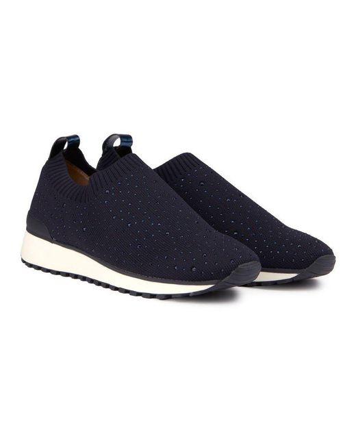 By Caprice Blue Ocean Knit Trainers