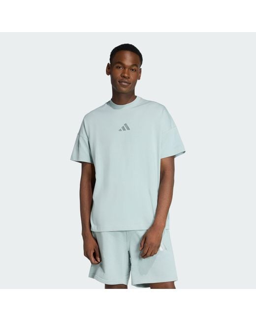 Adidas Blue All Szn Tee for men