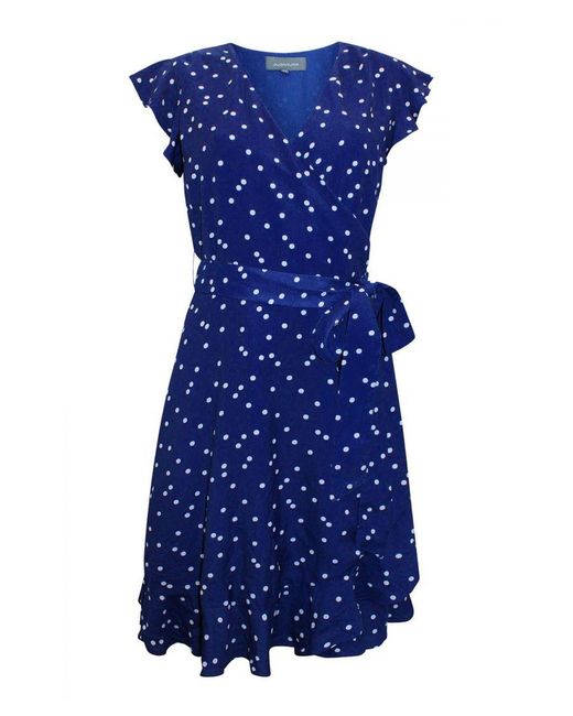 Sosandar Green Spot Wrap Dress