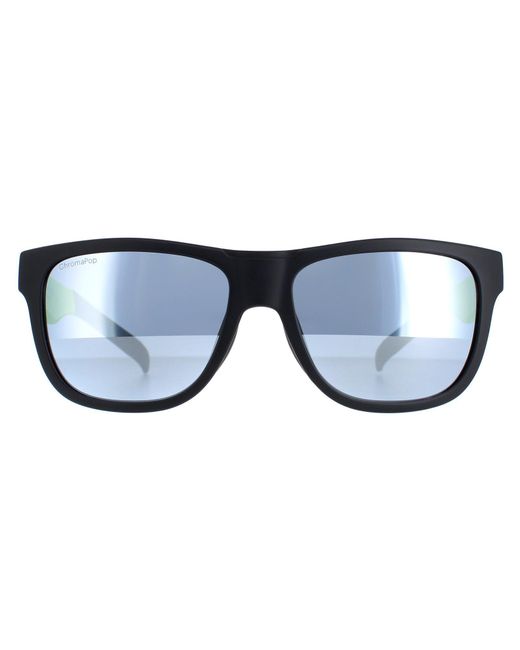 Smith Blue Square Matte Chromapop Mirror Lowdown Slim/N for men