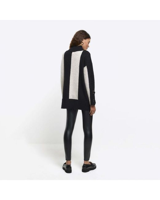 River Island White Leggings High Waisted Coated
