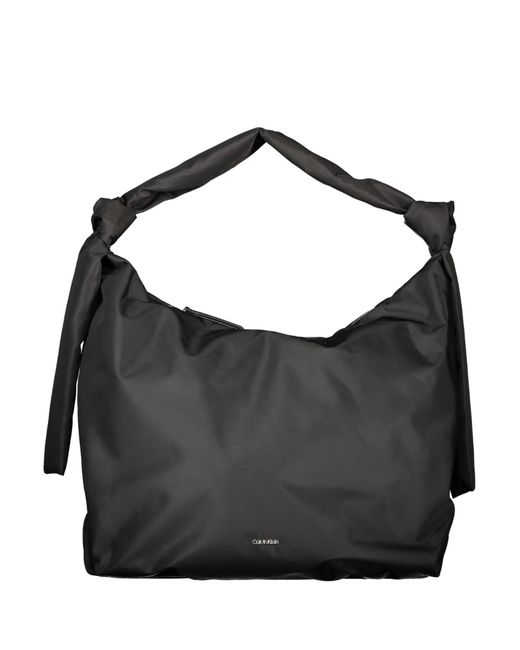 Calvin Klein Black Damen Schwarze Polyester-Handtasche