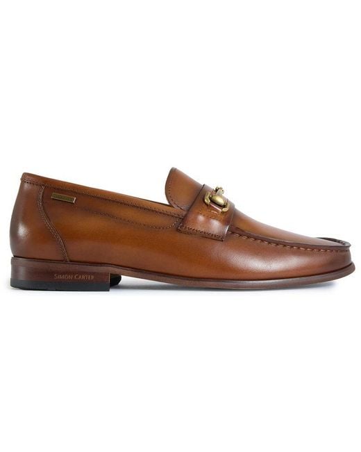 Simon Carter Brown Hexin Loafer Shoes for men