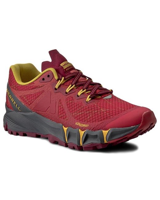 Merrell Red Agility Peak Flex Burgundy Boots