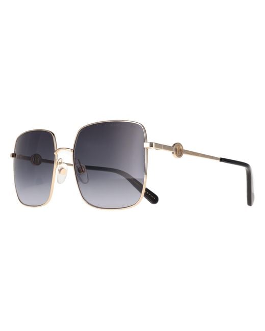 Marc Jacobs Gray Square Dark Gradient 654/S Metal