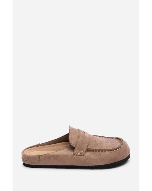 Where's That From Brown Honeybee Low Back Slip On Mule