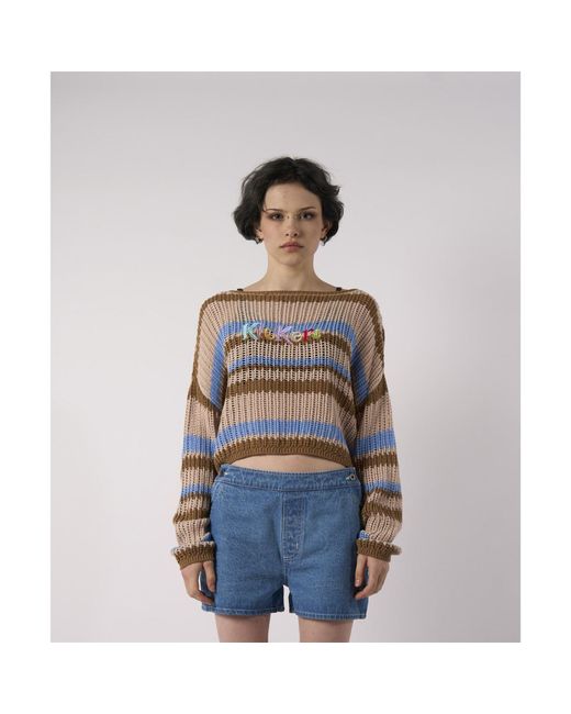 Kickers Blue Loose Stripe