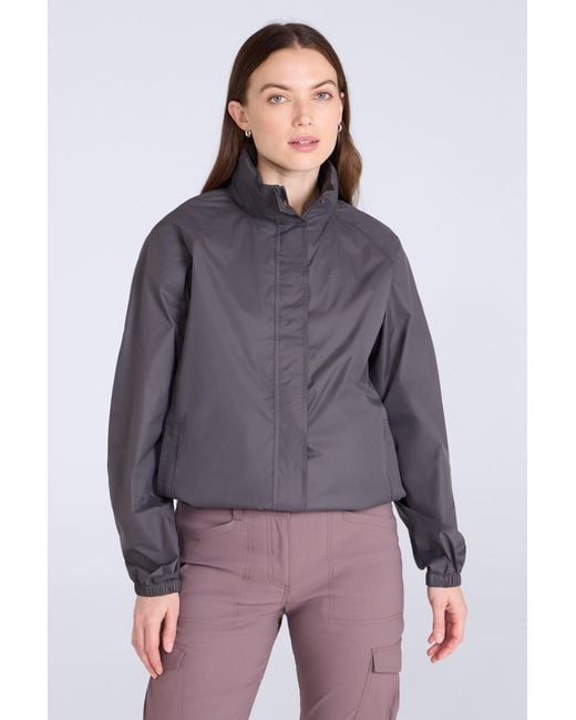 Mountain Warehouse Purple 'Pakka' Packable Jacket Waterproof Breathable Adjustable Hood Rain Coat Polyamide