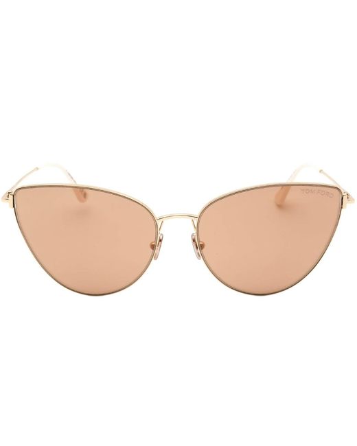 Tom Ford Pink Ft1005 32G Anais 02 Sunglasses Metal
