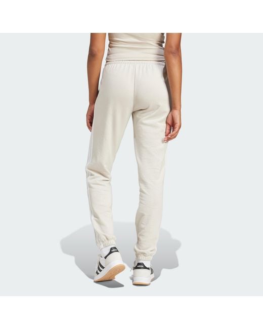 Adidas Natural Essentials 3-Stripes French Terry Cuffed Pants