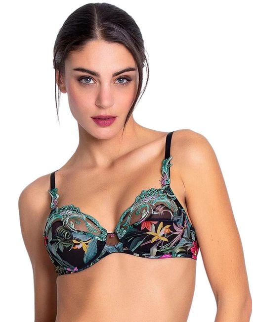 Lise Charmel Green Fleurs Etoiles Full Cup Bra