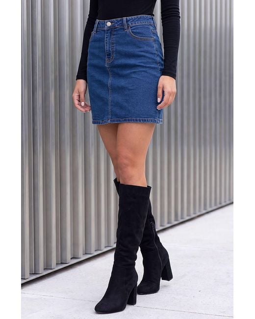 D.u.s.k Blue Pocket Denim Mini Skirt
