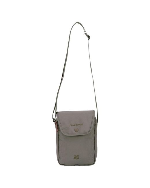 Craghoppers Gray Kiwi National Trust Logo Crossbody Bag (Vert)