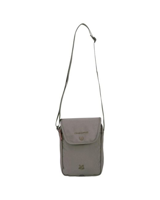 Craghoppers Gray Kiwi National Trust Logo Crossbody Bag (Vert)