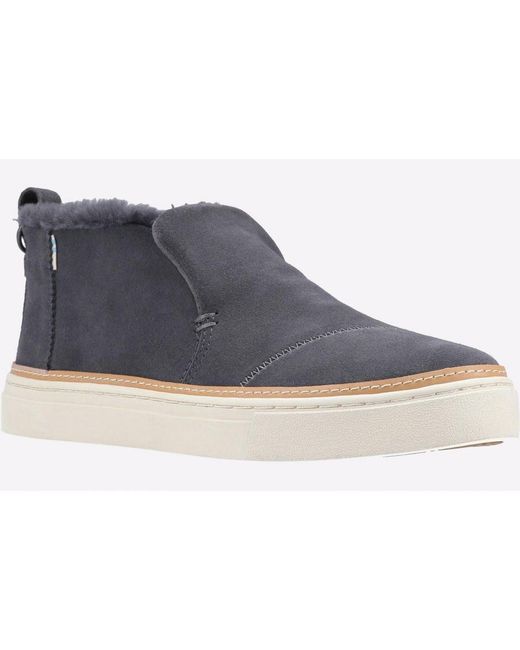 TOMS Black Paxton Slip On Suede