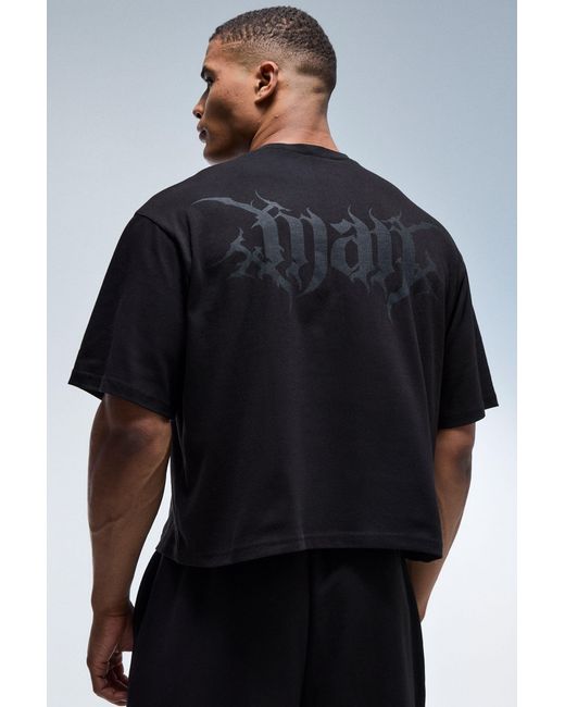 BoohooMAN Black Active Boxy T-Shirt for men