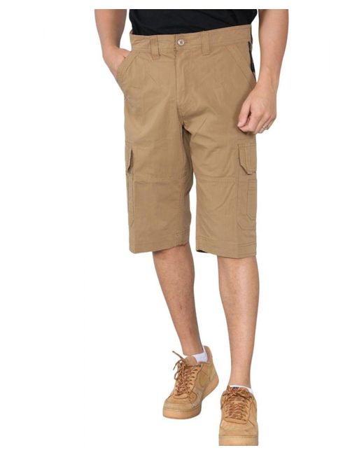 MYT Cargo Multi-pocket Sneldrogende Shorts In Kaki in het Natural voor heren