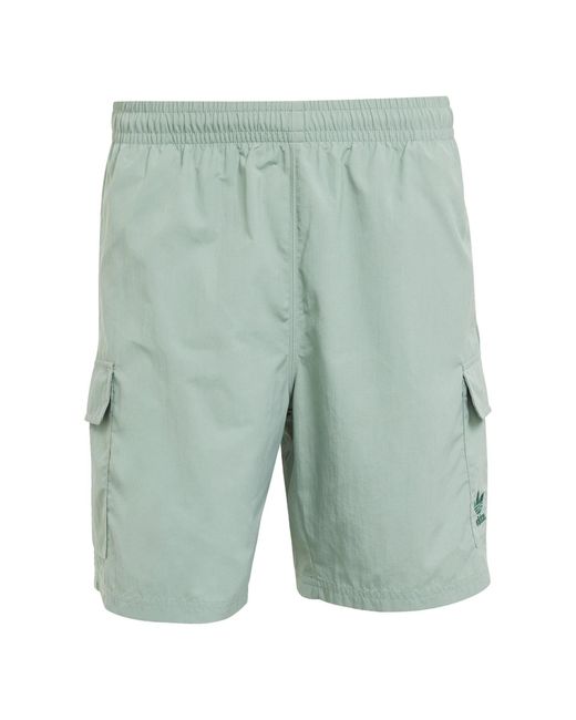 Adidas Originals Green Ess Wvn Shorts for men