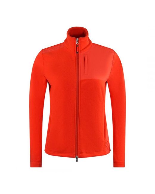 Parajumpers Red Ariane Carrot Zip-Up Jumper for men