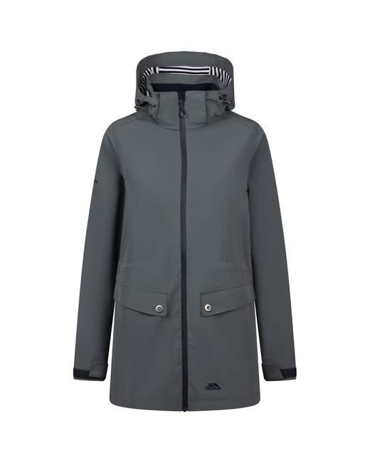 Trespass Gray Ladies Tiverton Waterproof Jacket Mist)