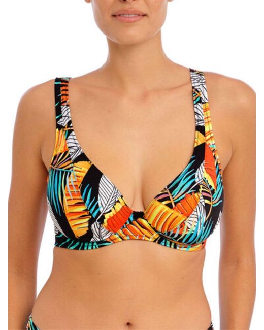 Freya Blue Samba Nights High Apex Bikini Top