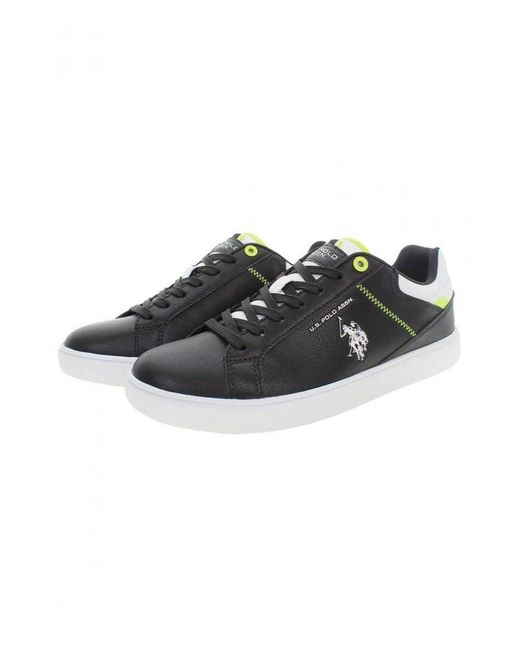 U.S. POLO ASSN. Black Us Polo Sneaker for men