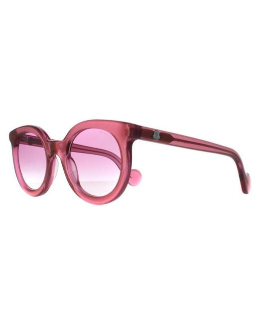 Moncler Pink Round Shiny Transparent Fuxia Gradient Ml0015