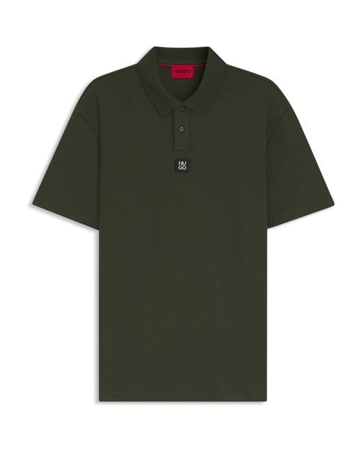 HUGO Green Deabono Short Sleeve Polo Shirt for men