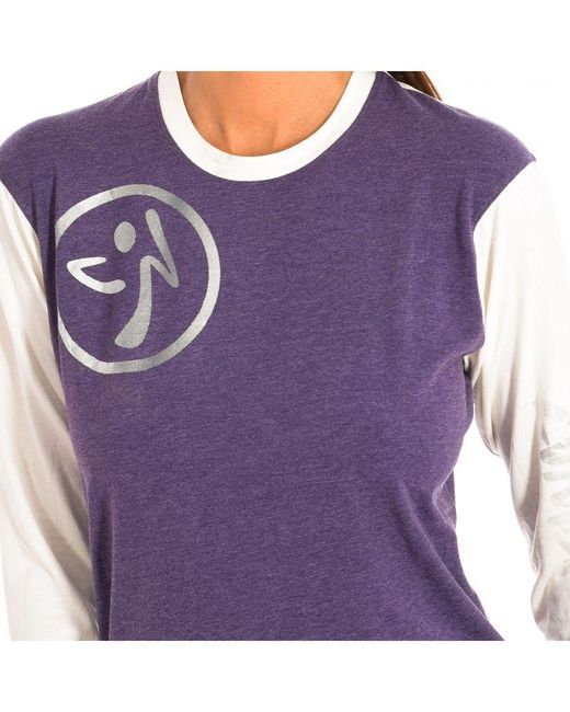 Zumba Purple Long Sleeve Sweatshirt Z2T00136