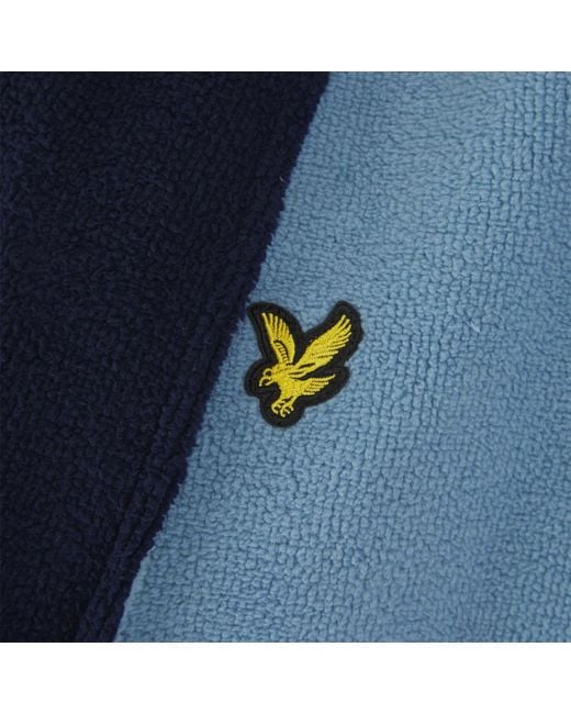 Lyle & Scott Blue And Shawl Neck Long Sleeve Robe for men